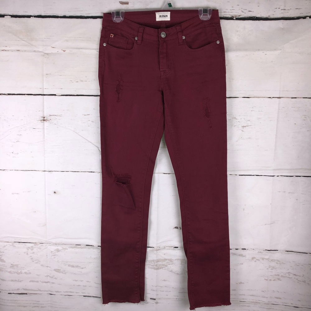 Hudson Distressed Skinny Jeans